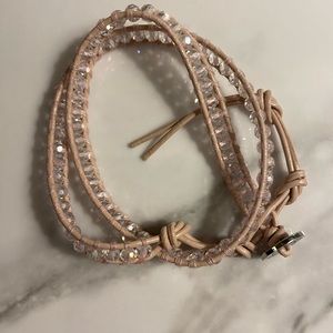 Victoria Emerson Pink Crystal Wrap Bracelet